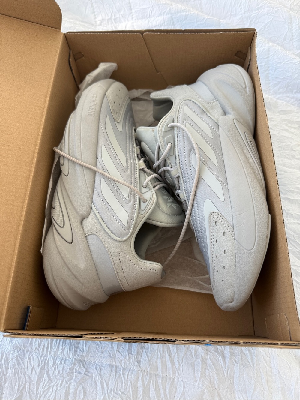 adidas Chunky Low-Top Sneakers in Light Gray